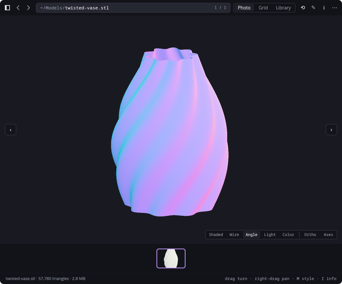 A 3D model in Media